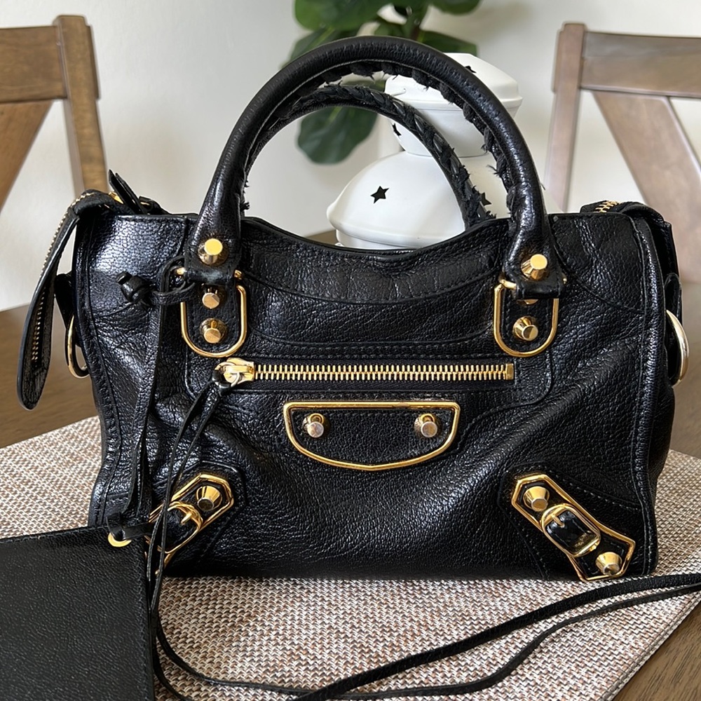 Balenciaga City Classic Metallic Edge Small
